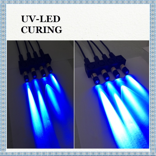 Въздушно охлаждане спот UV LED светлини за бързо втвърдяване UV лепило
