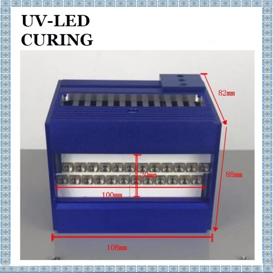 100 * 20mm 365nm UV LED система за втвърдяване на UV лепило