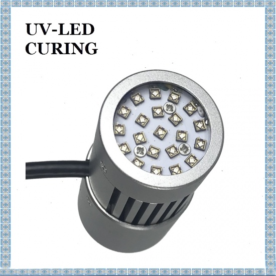 кръгла 365nm UV лампа за втвърдяване на UV лепило UV смола UV втвърдяваща светлина
