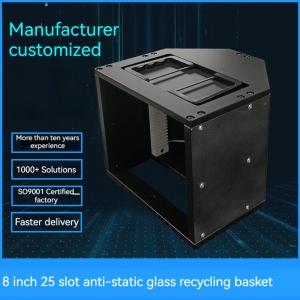 Китай Топ 10 8-инчов 25-слотов резервоар за рециклиране на стъклени вафли доставчик