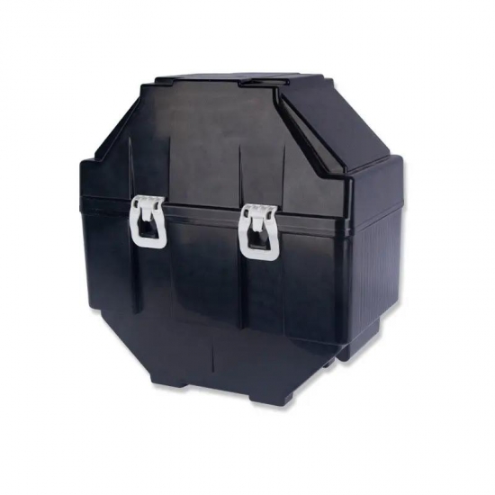 12-инчова кутия за доставка на вафли Черен PP антистатичен силиконов вафлен контейнер за съхранение на вафли